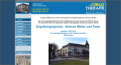 Desktop Screenshot of ergotherapie-muehlhausen.de